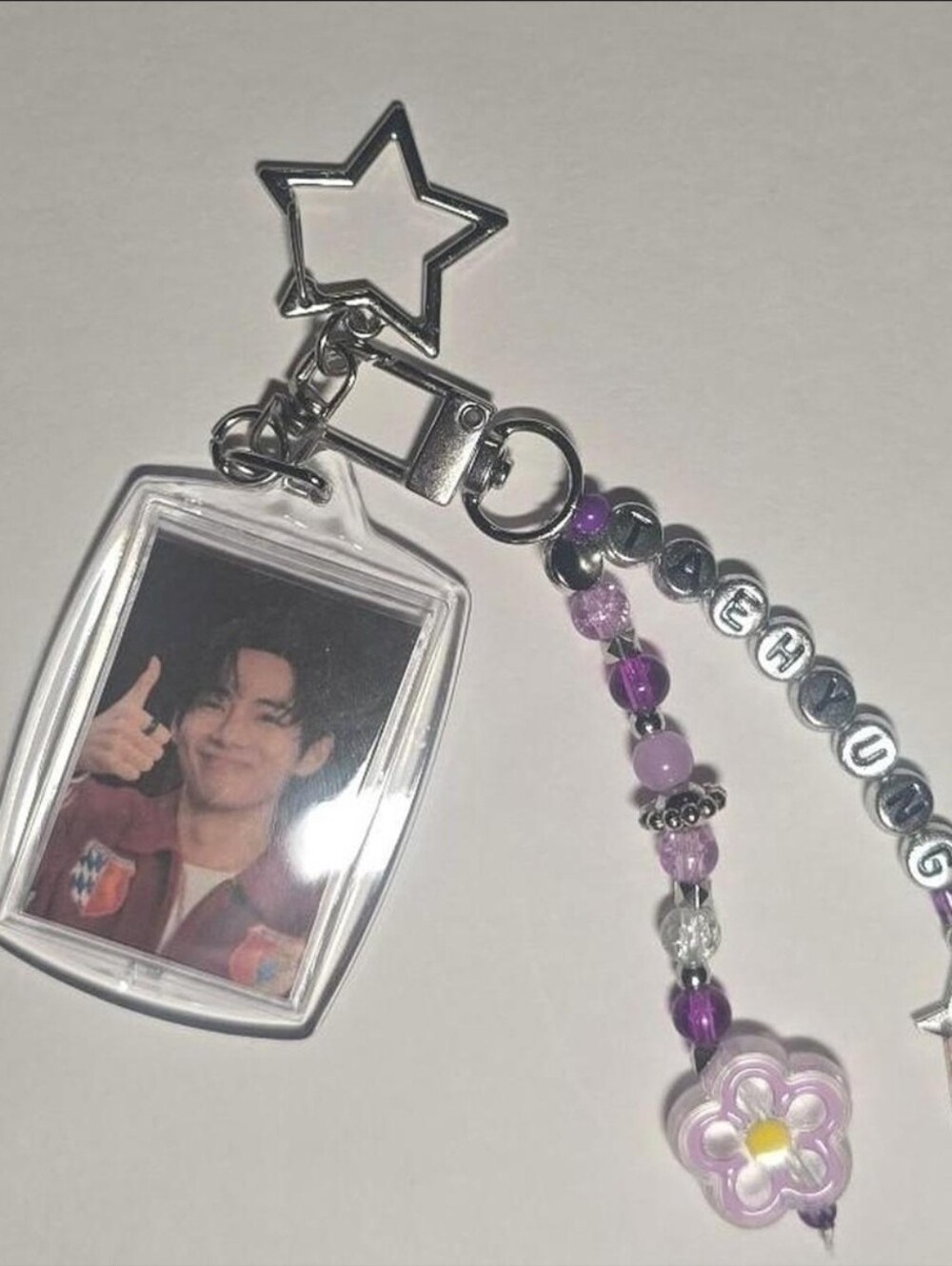 BTS Taehyung Hot Ones Keychain